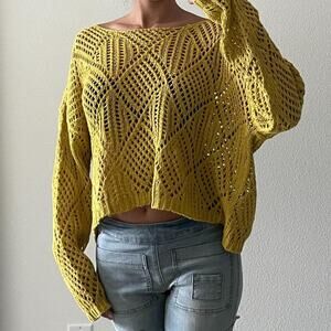 Yellow Knitted Sweater